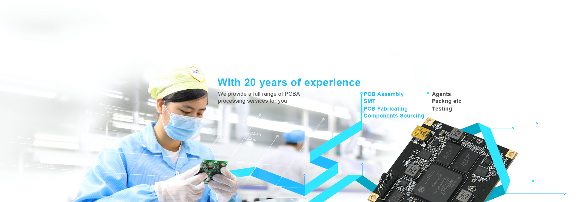 We provide a full range of PCBA processing services for you